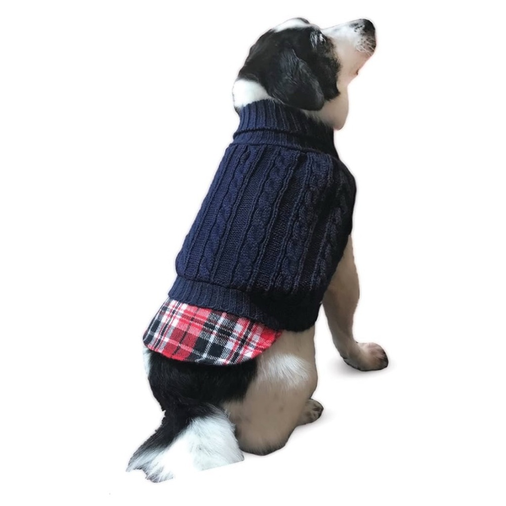 🎉HP🎉UN-Tucked Cable Knit Dog Sweater size Large NWT